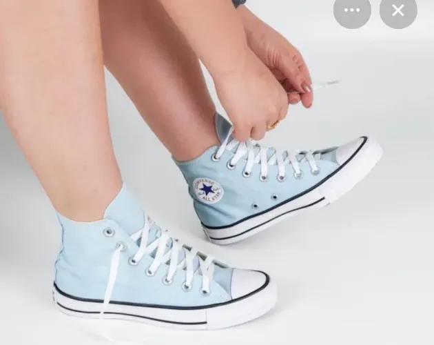 Tênis all star converse azul bebê seminovo 