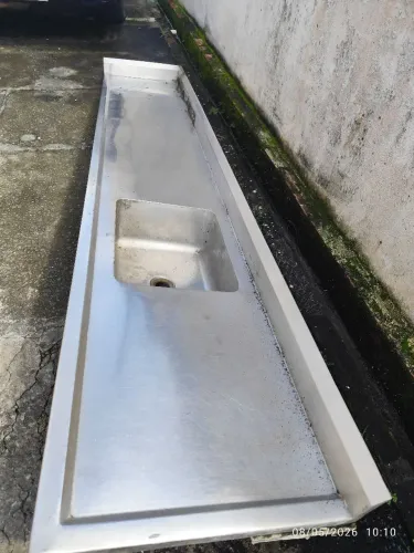 Bancada em aço inox