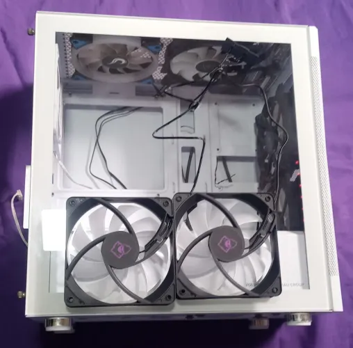 GABINETE MANCER GOBLIN WHITE COM 7 FANS E CONTROLADORA