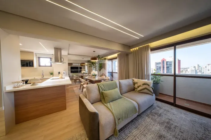 Cobertura Mobiliada com Vista Livre, 2 suítes e 2 vagas para locação, 123 m²  Centro  Curi