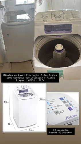 Maquina de Lavar Electrolux 12 kg