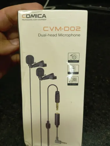 Microfone de lapela Comica CVM-DO2