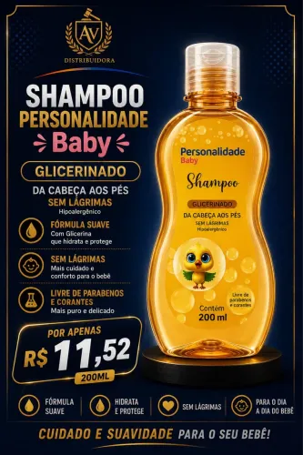 ? SHAMPOO PERSONALIDADE BABY - 200 ML ?