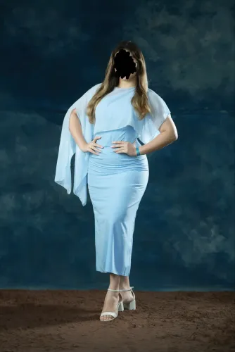 Vestido de festa azul