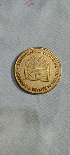 Medalha comemorativa 1° congresso educação