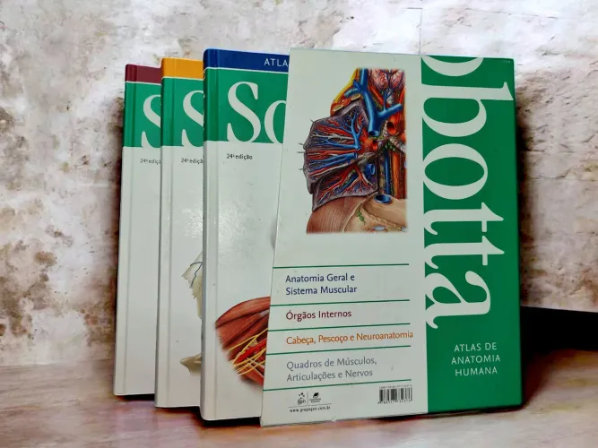 Sabotta Atlas de Anatomia Humano. 3 volumes