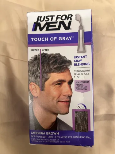 Shampoo tonalizante tinta grisalho Just For Men Touch of Gray T35