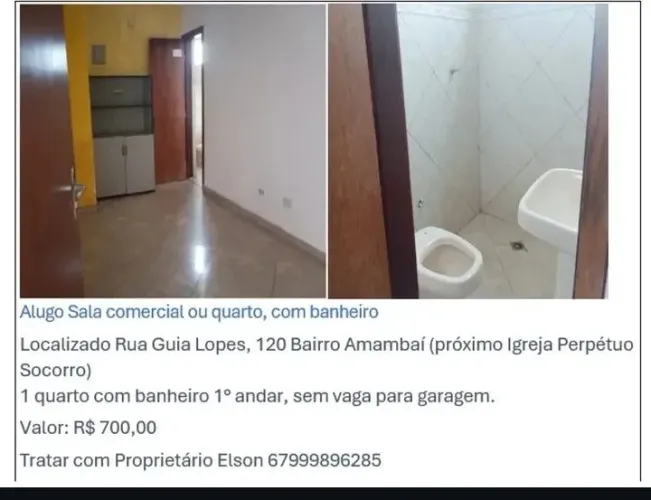 Alugo quarto com com banheiro*