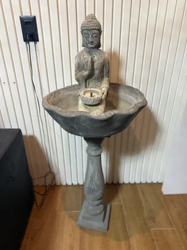 Fonte Decorativa Zen Buda Grande - 1,20m