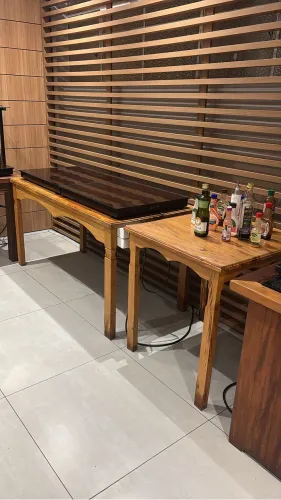 Mesa pra buffet + 2 vidros termoelétrico 1,5mx 0,70