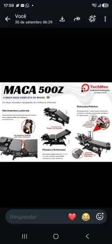 Vendo Maca de Tração e Distração vertebral TechMec 500-Z