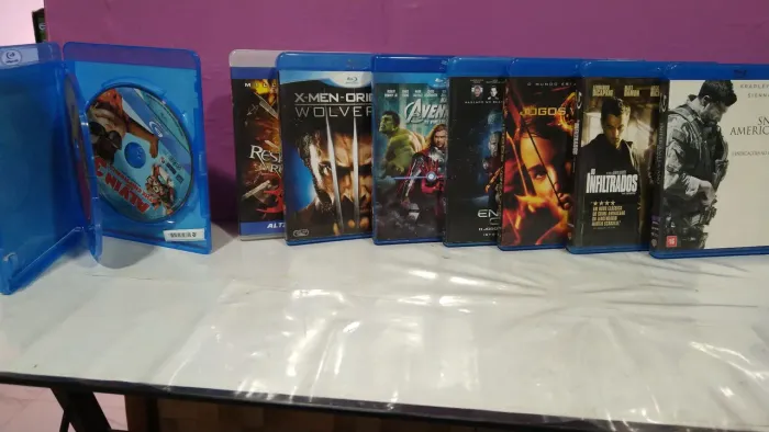 Blurays originais para escolher.