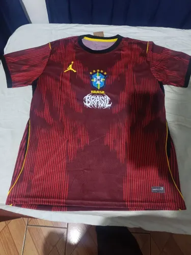 Cacamisa Seleção brasileira vermelha negromia