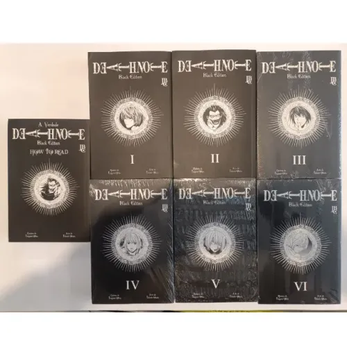 Mangá Death Note Black Edition 1 Ao 6+ Enciclopédia Jbc (Usado)