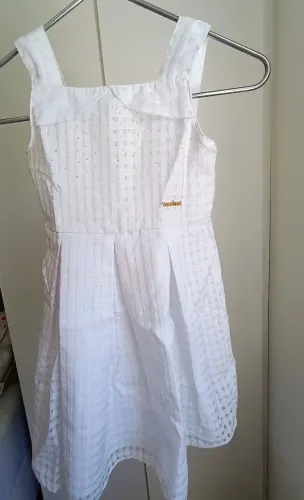 Vestido Infantil Festa Branco