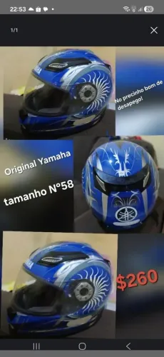 Capacete original Yamaha N°58