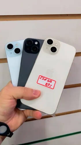 IPHONE 15 256GB PRETO, AZUL, AMARELO IMPECÁVEL TODO ORIGINAL 83% A 87%
