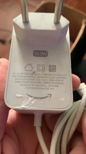 Fonte Original Amazon 15W 12V 1.25A Bivolt - Alexa
