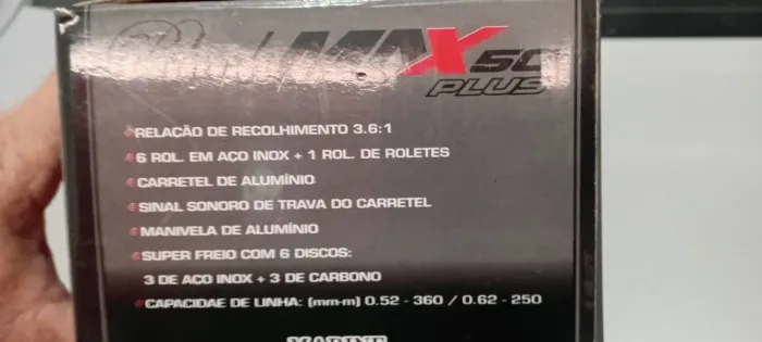 Carretilha perfil alto Marine Sports Black Max Plus