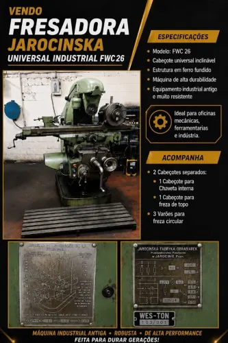 Vendo Frezadora Universal