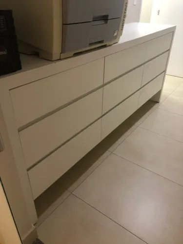 Bancada grande branca