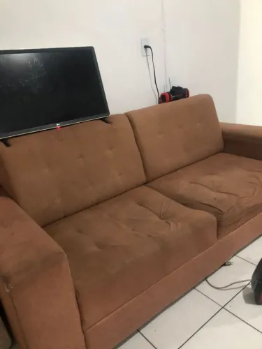 Sofá Usado de Molas (ENTREGA GRÁTIS)