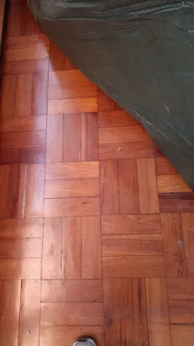 Piso de taco madeira de lei