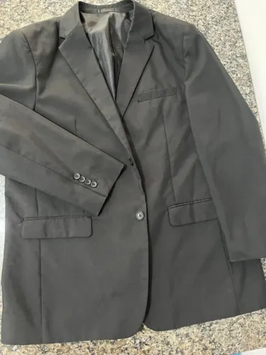Blazer Masculino Preto Armazém do Homem - Tam 58L (G1/G2) Plus Size