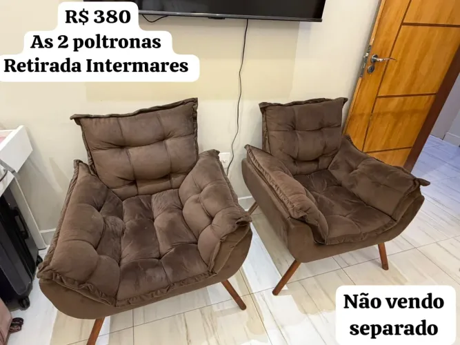 Conjunto com 2 Poltronas 