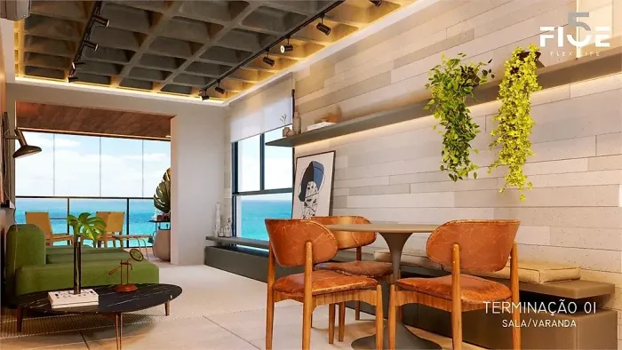 Apartamento 1 Quarto no Edifício Five - Ponta Verde