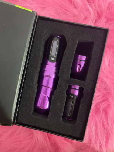 Máquina pen tattoo flux max rosa