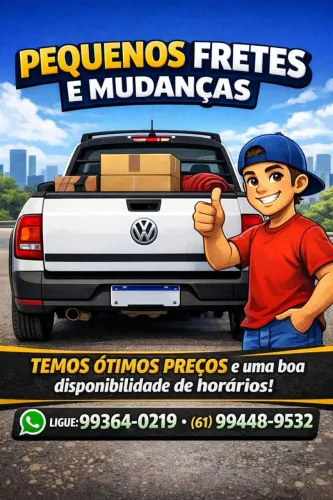 Pequenos fretes em Brasília 