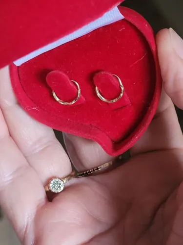 Brinco de ouro 18k 