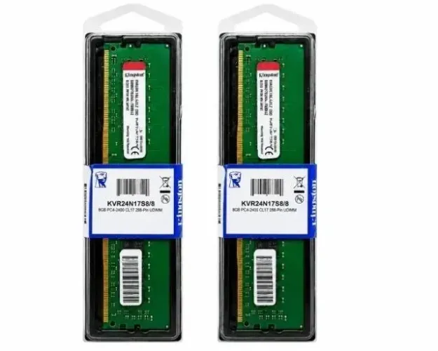 Kit 2x Memória RAM Kingston 8GB DDR4 2400MHz - Total 16GB