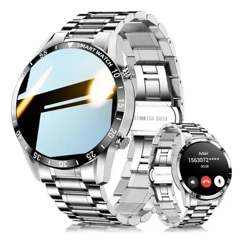 Smartwatch pulseira em aço inoxidável