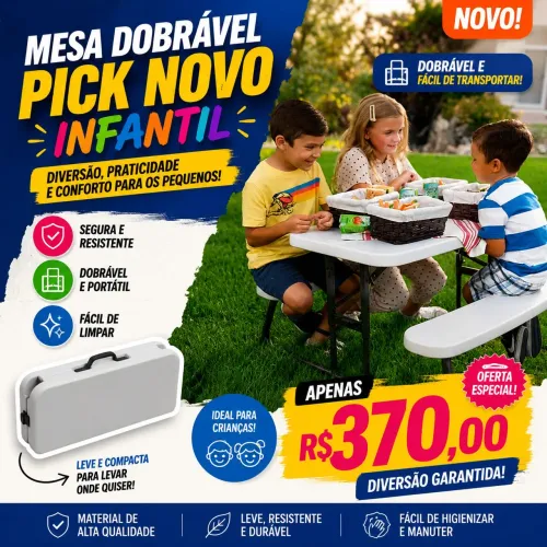 Mesa pick Nick infantil