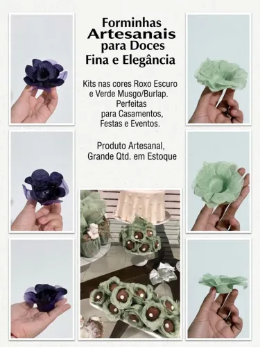 Forminha artesanais para doces