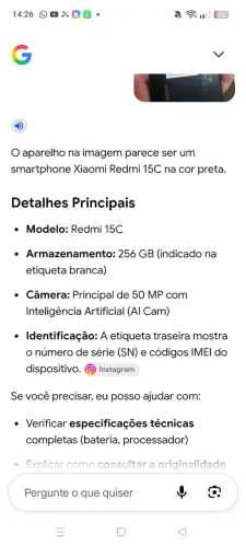 Celular redimir 15c