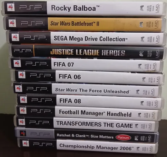 Psp jogos importados diversos valor UNITÁRIO