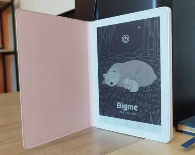Bigme B6 leitor de e-book 6'' tela colorida com capa protetora