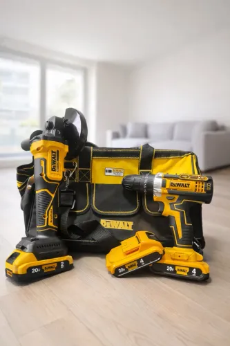 Kit DeWalt 20V - Esmerilhadeira + Parafusadeira de Impacto