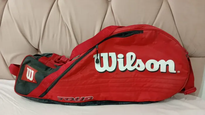 Raqueteira Wilson vermelha 