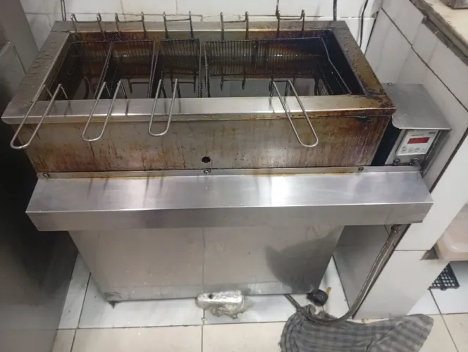 Fritadeira profissional a gas -progas 5 cestos usada