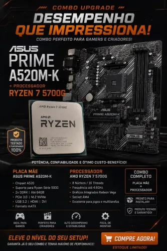 Placa mãe e processador