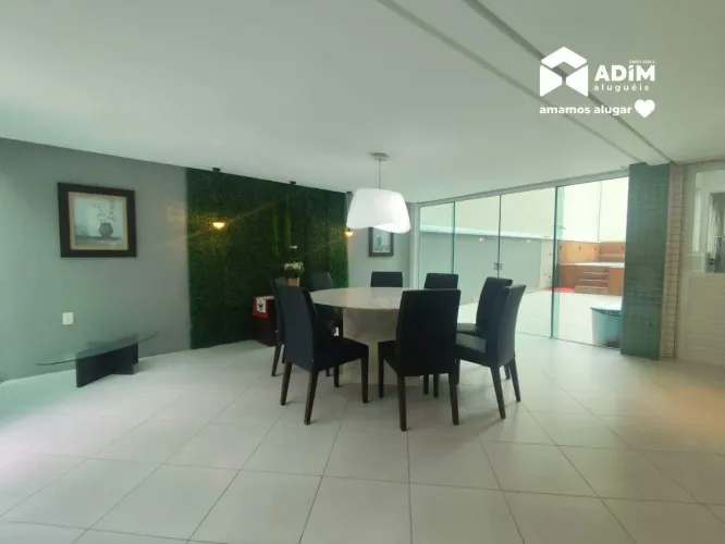 Aluguel anual: Apartamento com terraço e piscina exclusiva com de 2 suítes + 1 quarto na B