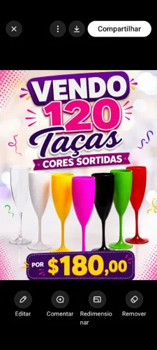 Taças acrílico