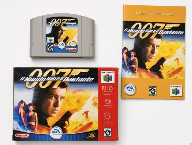 007 O Mundo Não É O Bastante Nintendo 64 Nacional/gradiente