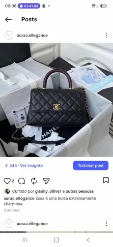 Bolsa Chanel preta