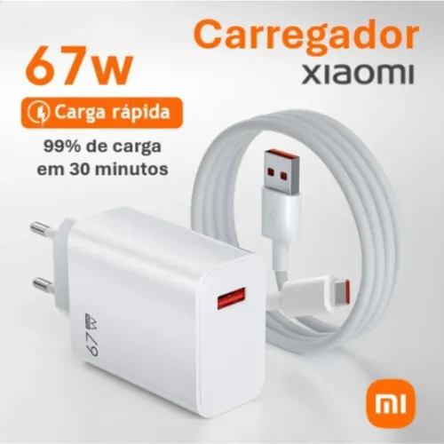 Carregador original xiaomi de 67w