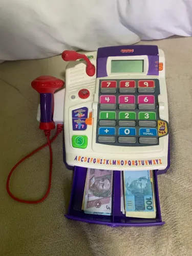 Caixa registradora fisher price brinquedo